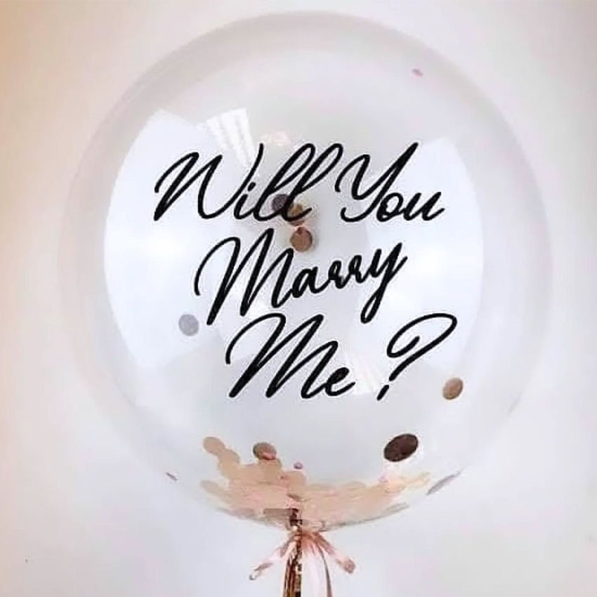 Will you marry me Bubble Balloon