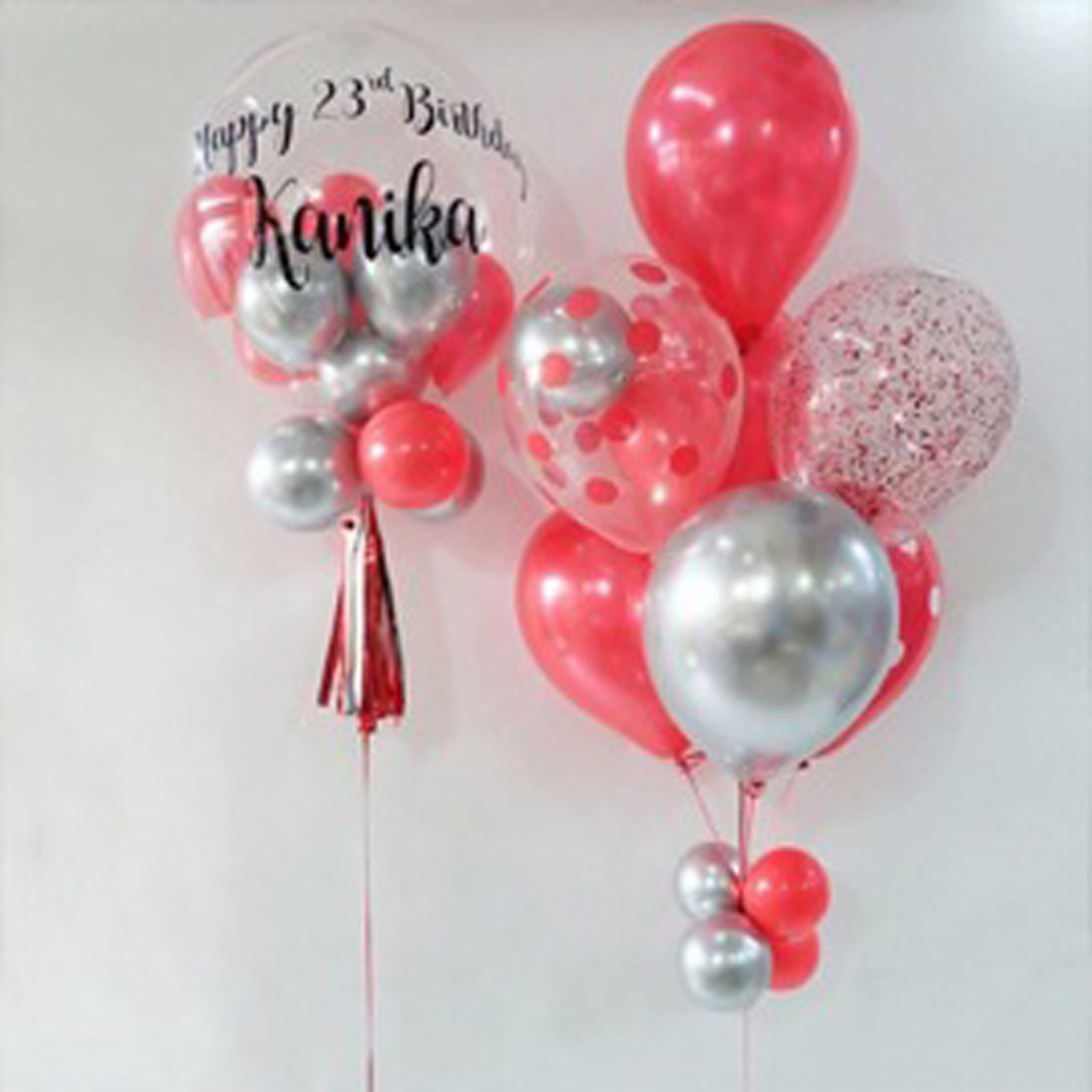 23rd Birthday balloons bouquet