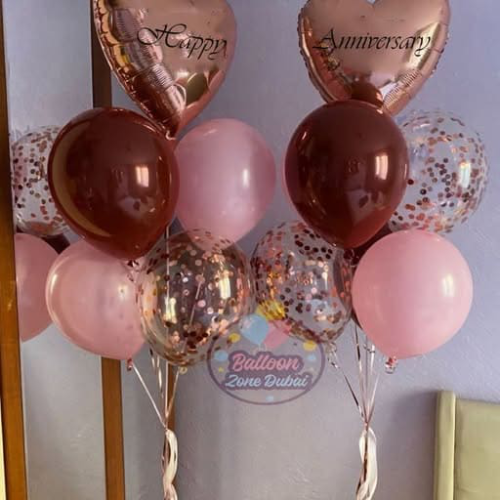 Heartfelt Love: Anniversary Balloon Surprise