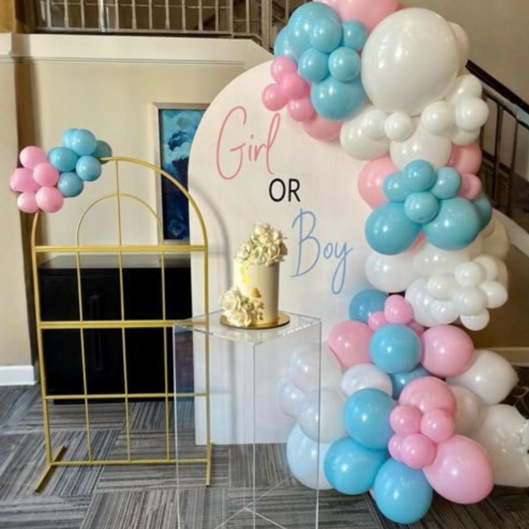 Baby shower Little Blessings Balloons Backdrops
