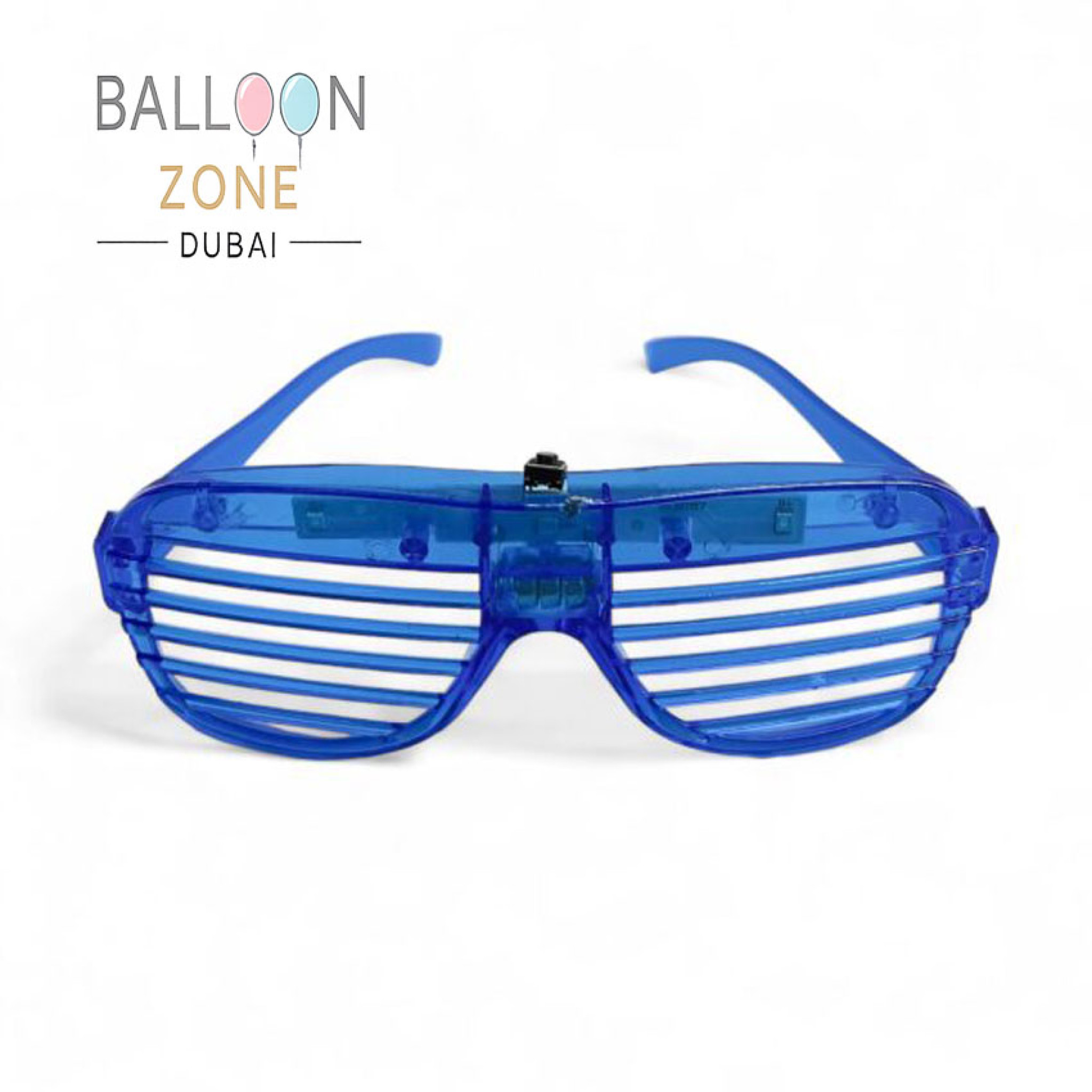 Blue LED Shutter Glasses, Light Up Party Glasses â€“ Party Props