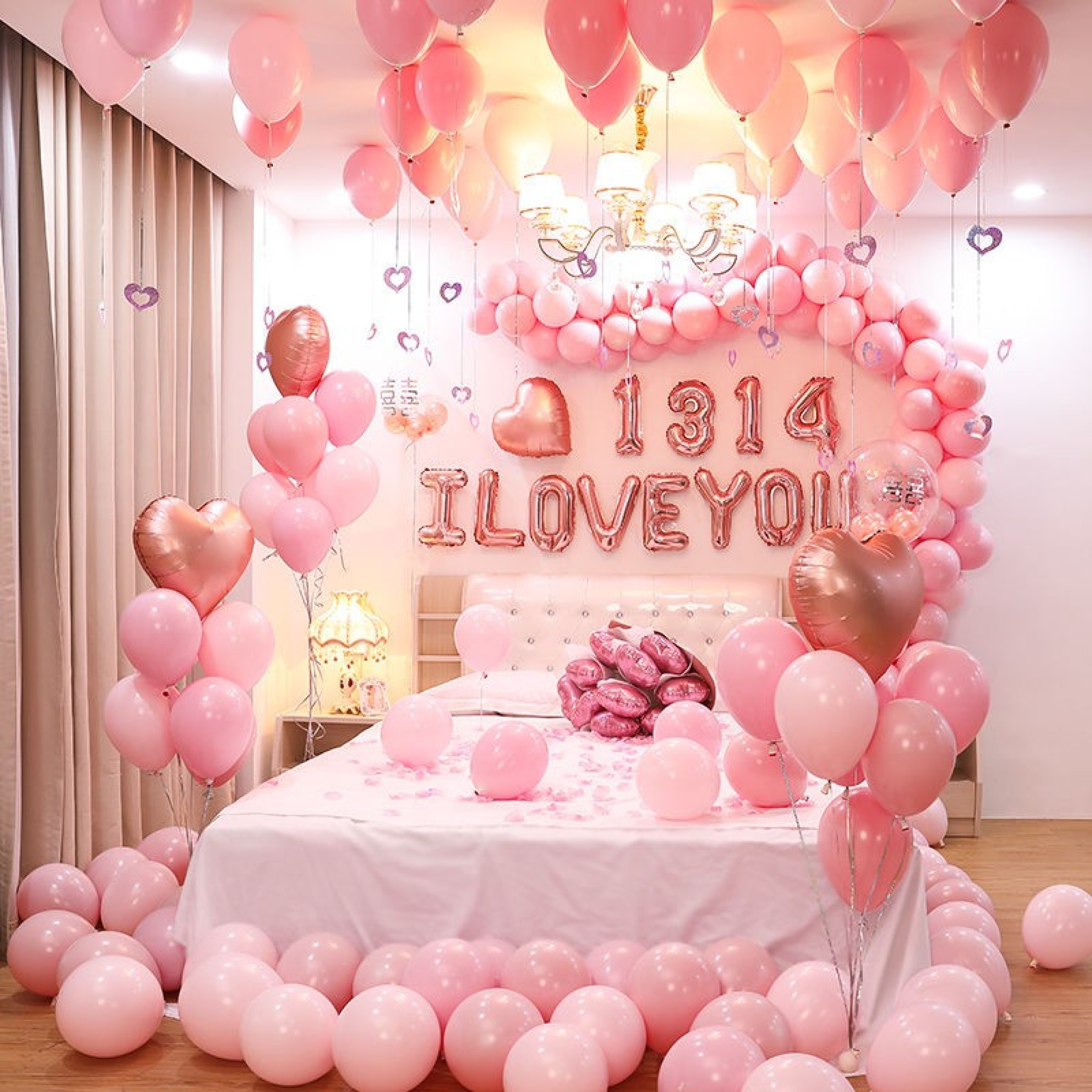 Blush Eternity" Luxury Rose Gold & Pink Romantic Room Transformation