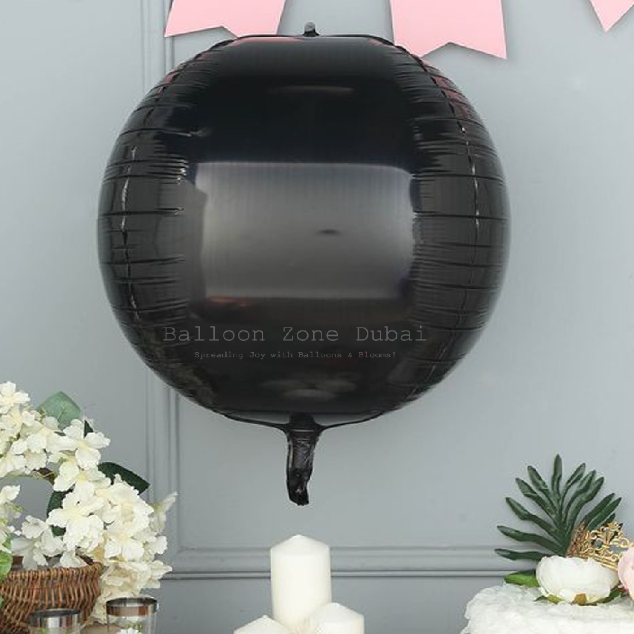 Classic Black Orbz Balloon Surprise