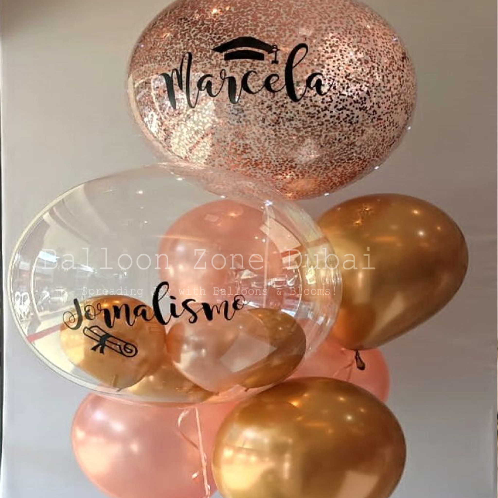 Creative graduation Celebration Balloon Setup 