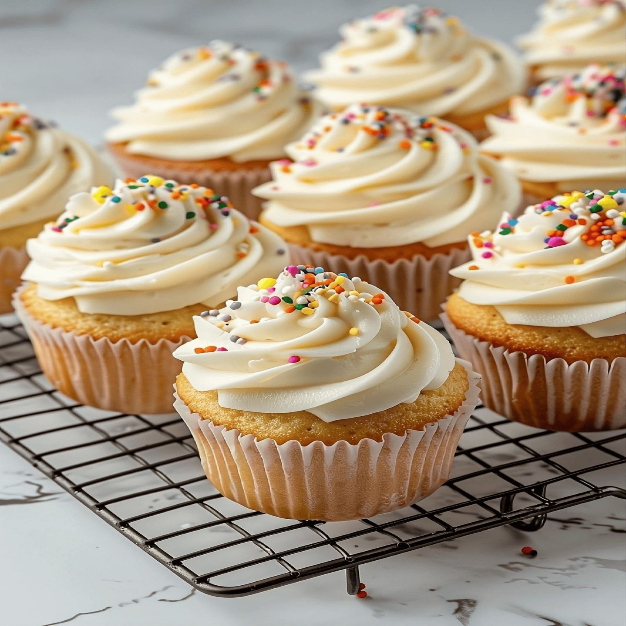 Cup Cake with Cream on top