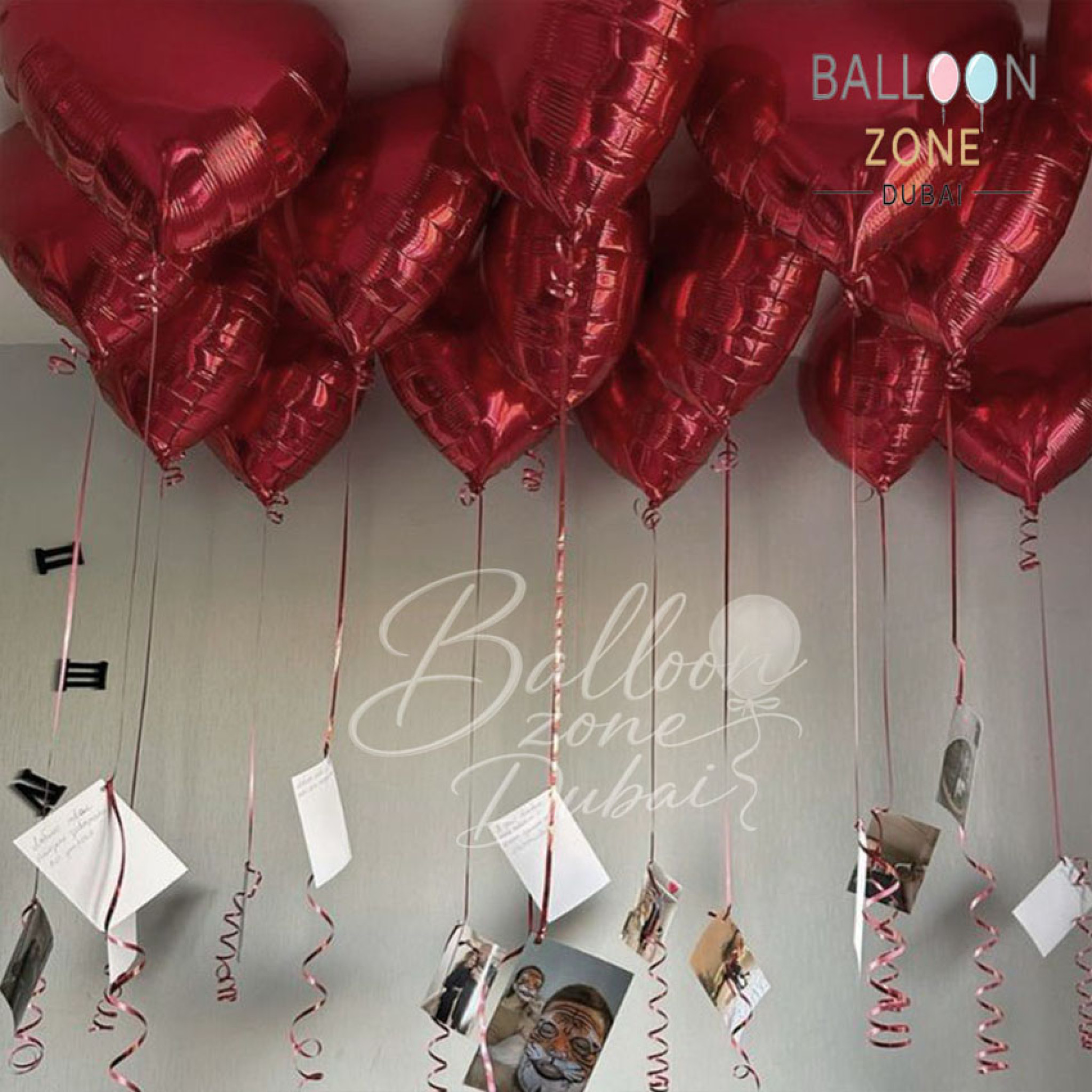 Hearts Photo Magic Package â€“ Custom Photo Balloons Dubai