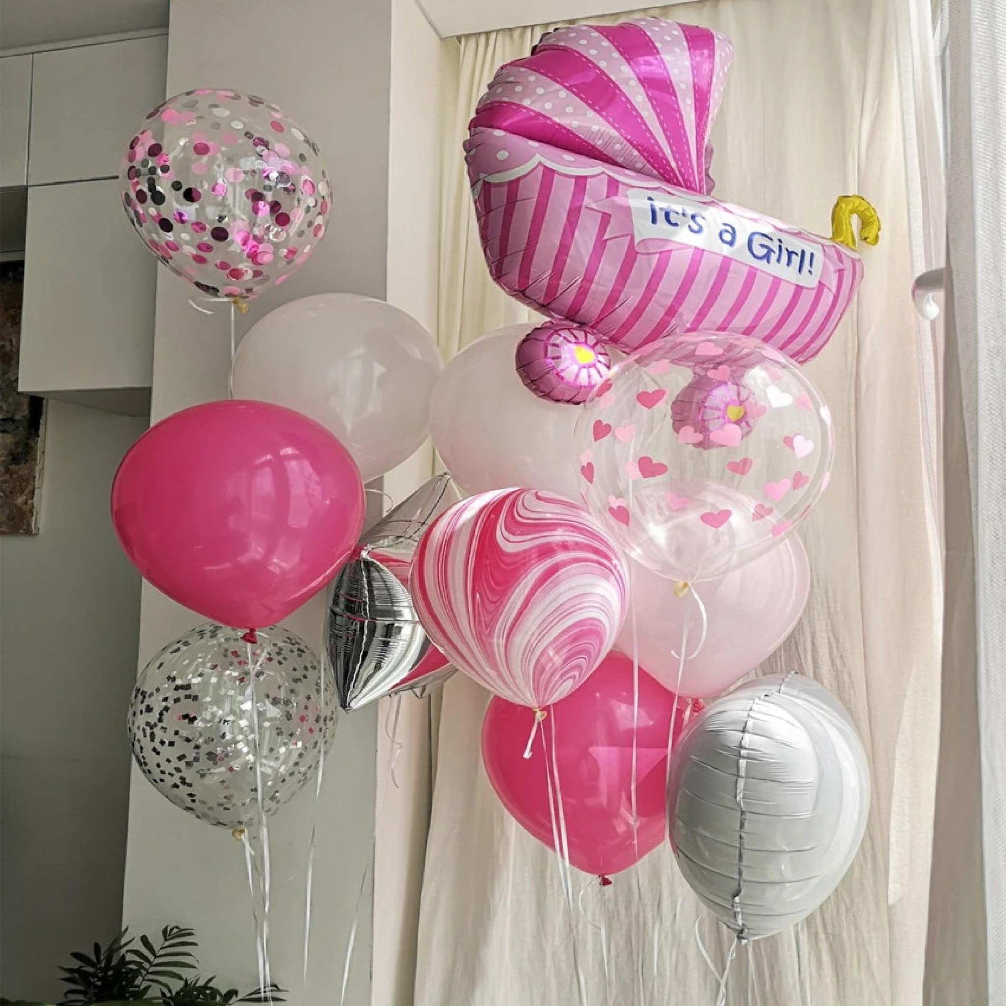 Itâ€™s a Girl Newborn Baby Balloon Set â€“ Balloon Zone Dubai