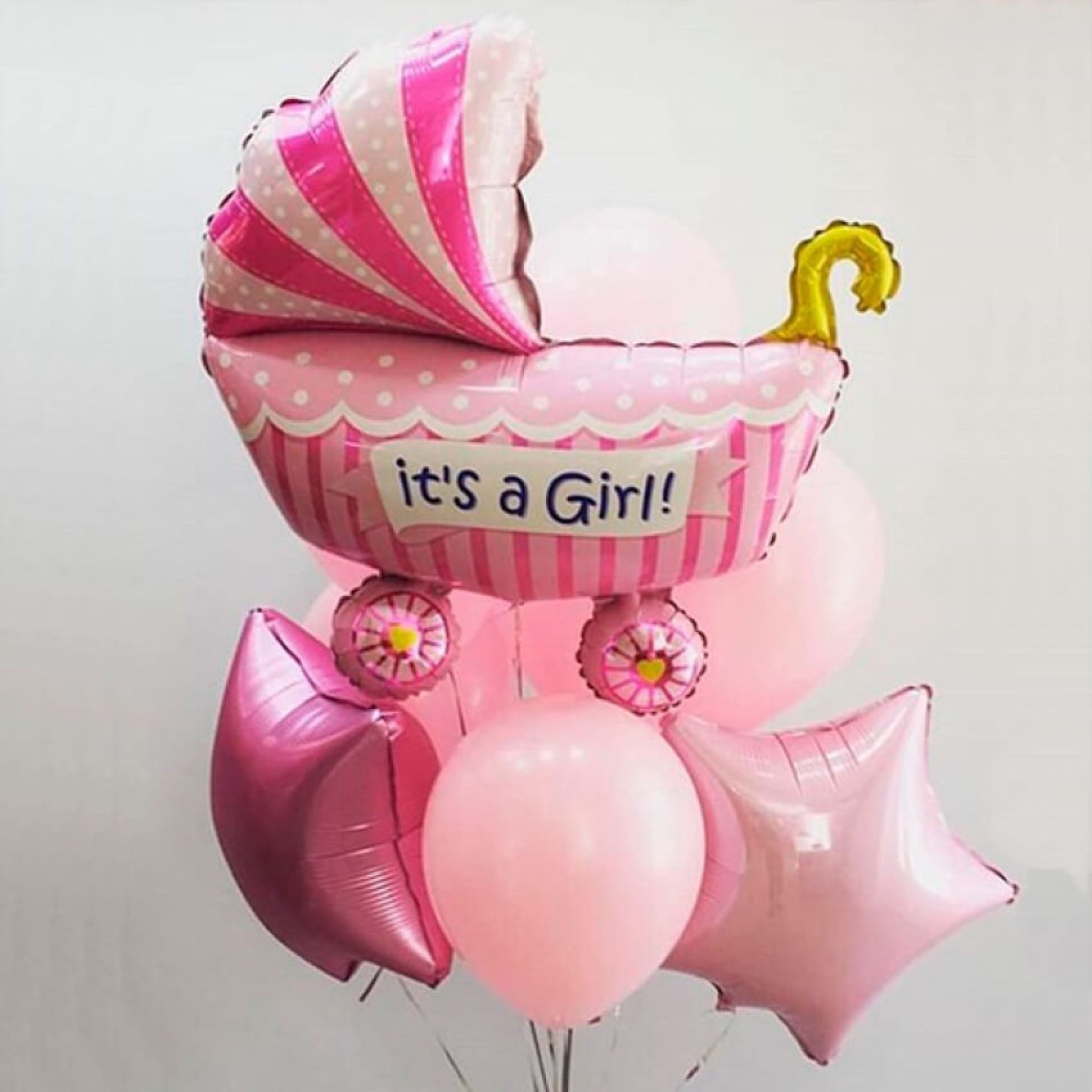 Itâ€™s a Girl Newborn Balloon Bouquet