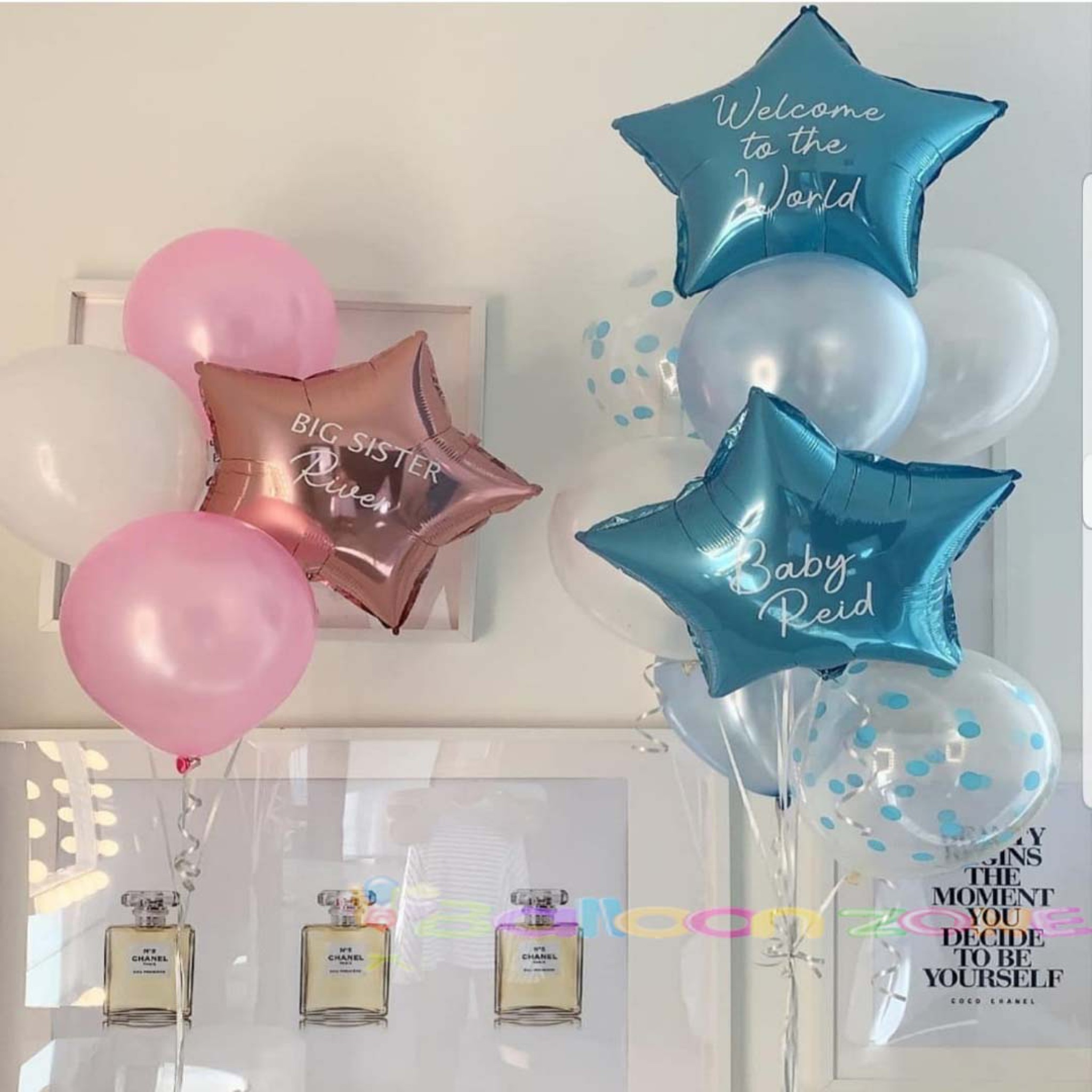 Its a boy baby balloons bouquet (NEB-ID 0035)
