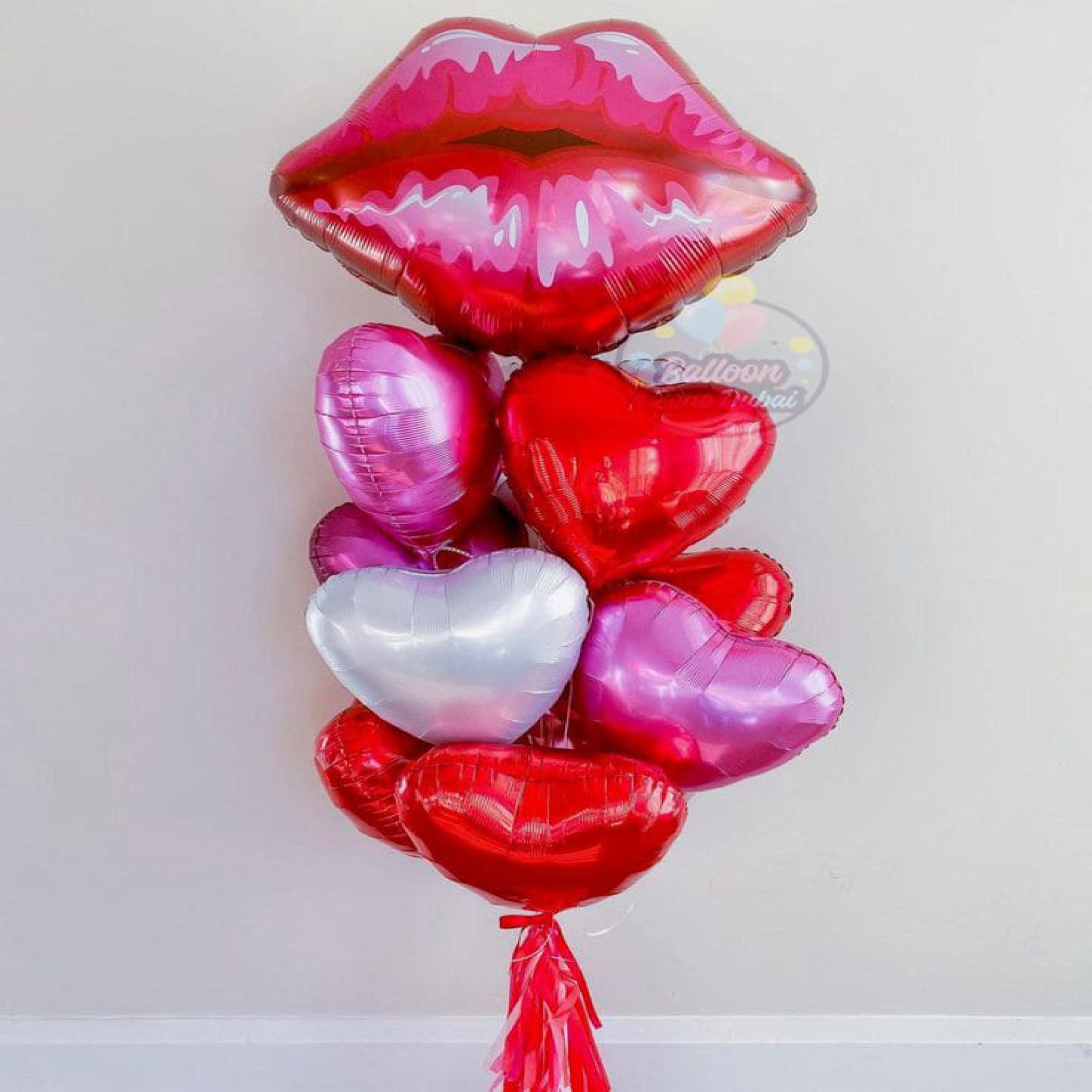 Kiss Me Darling Jumbo Valentines Balloon Bouquets (LY-ID#0022)