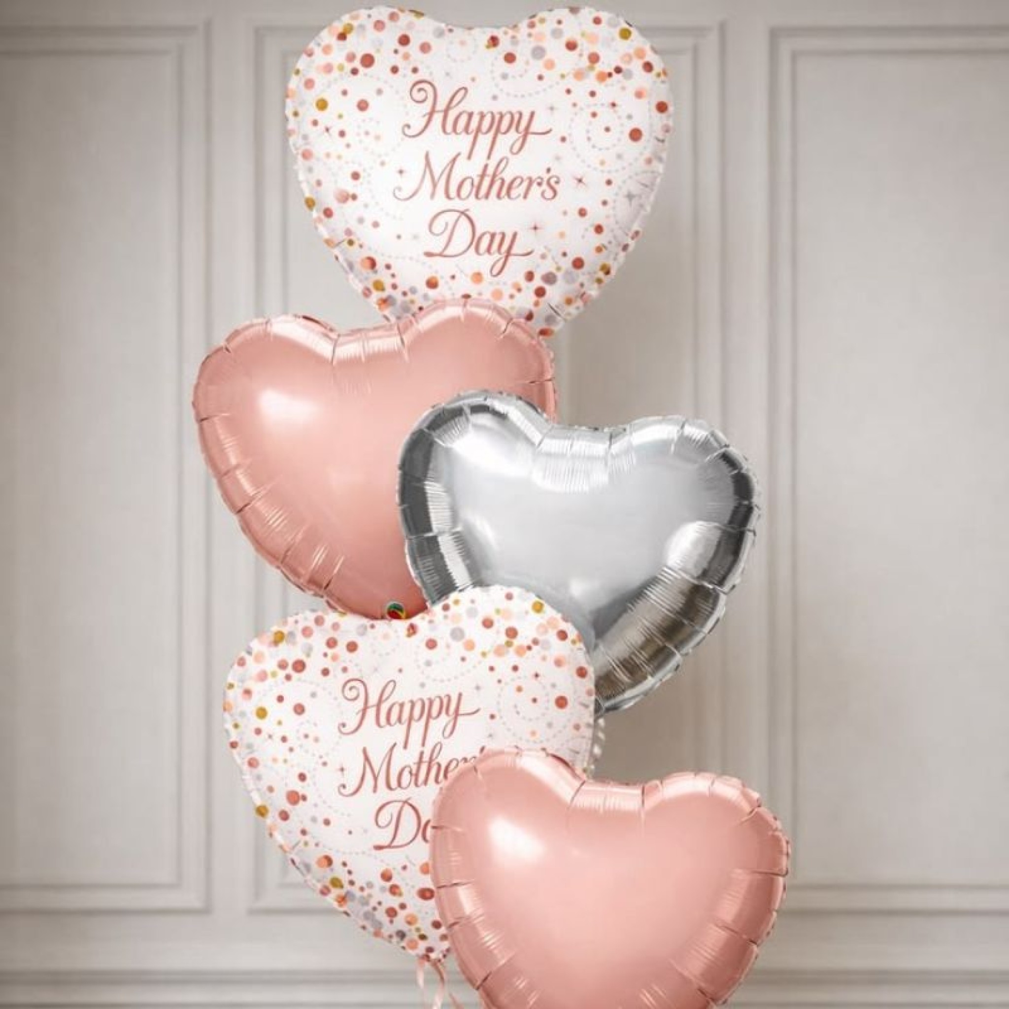 Motherâ€™s Day Heart Foil Balloon Bouquet