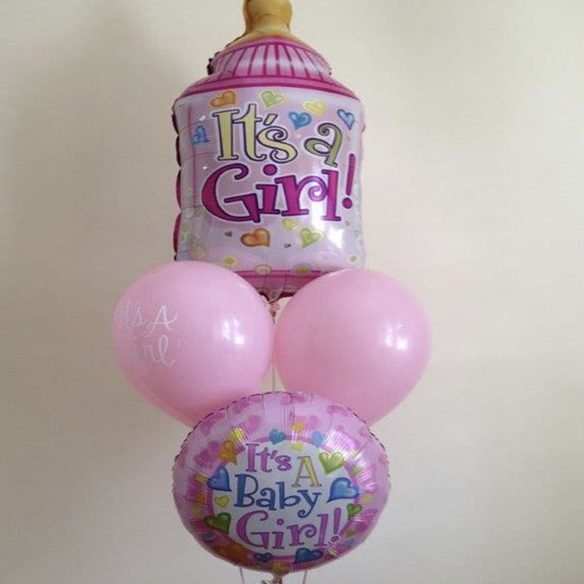 Newborn Baby Girl Balloon Bouquet Dubai – It’s a Girl Celebration Set