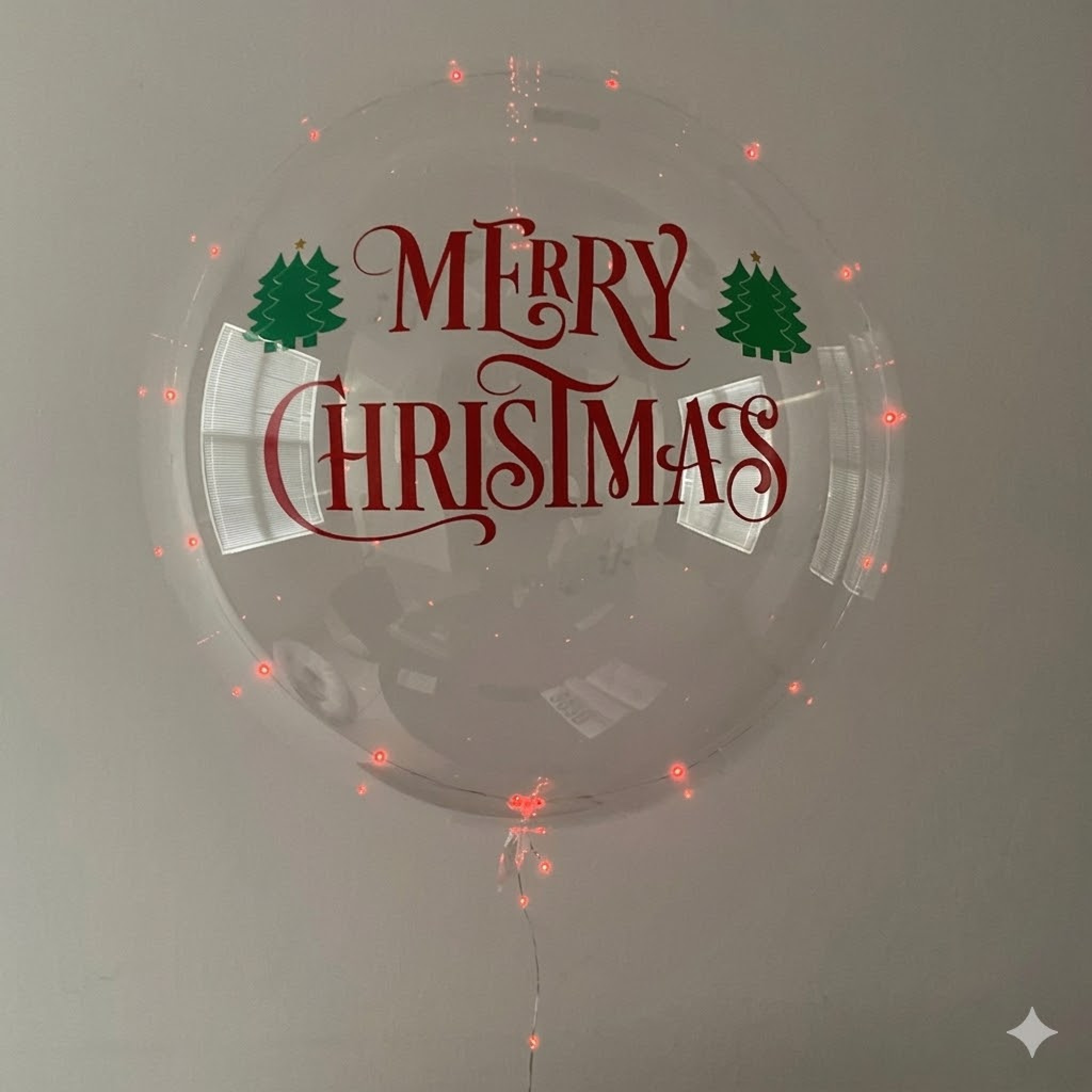 Premium LED-Illuminated Merry Christmas Bubble Balloon