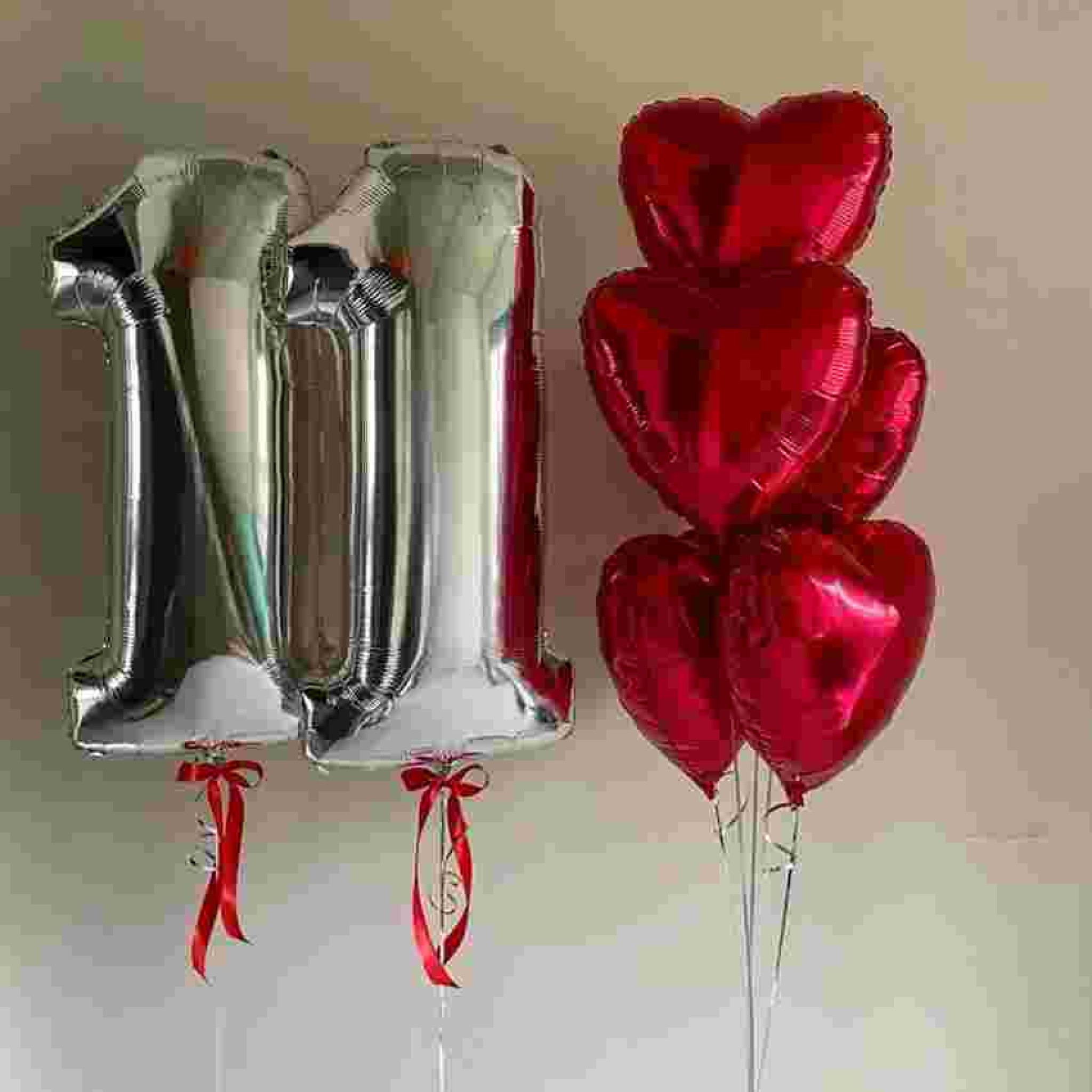 Romantic Red Heart Hotel Surprise Balloon Decoration Package | Balloon Zone Dubai