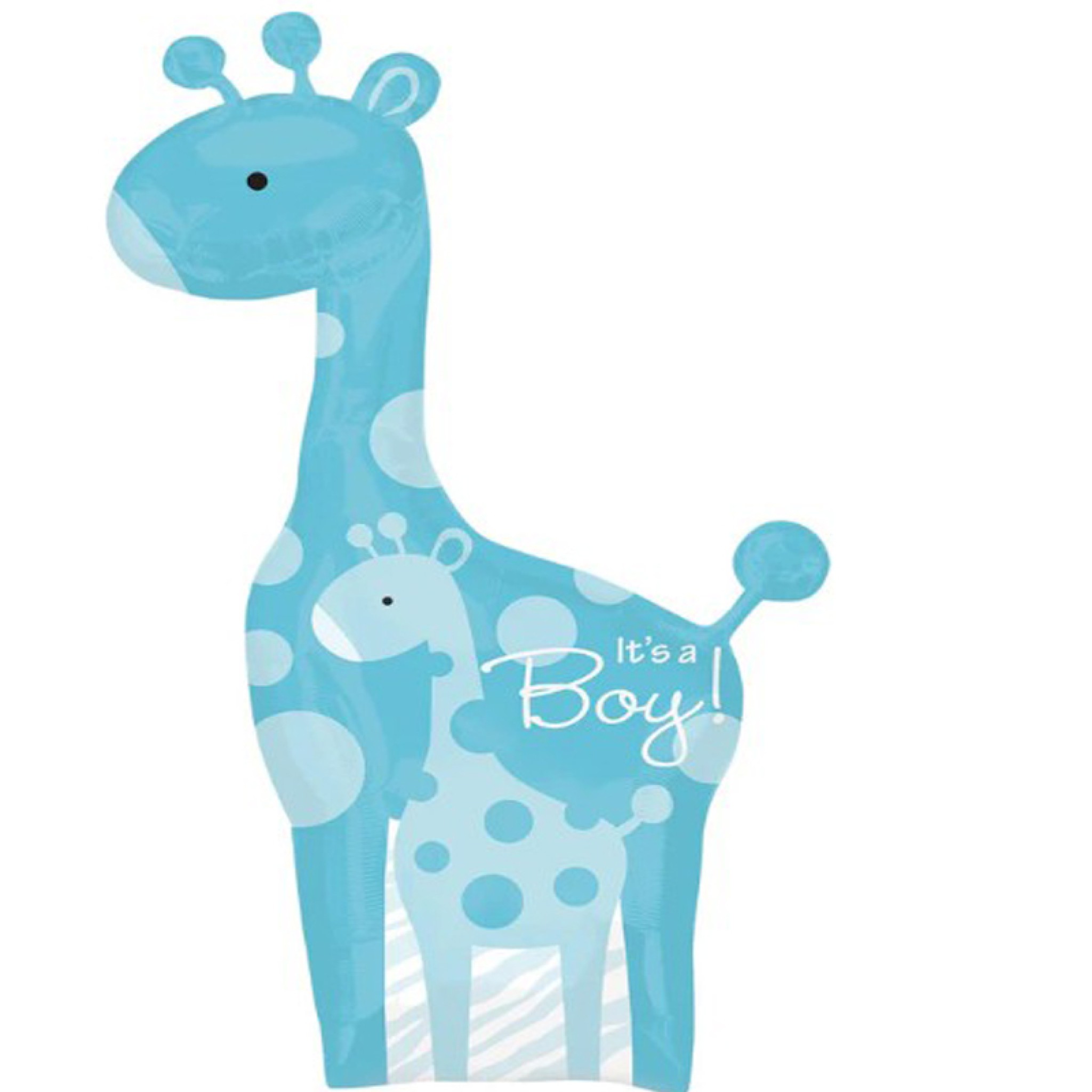 Safari Baby Boy Giraffe Foil Balloon 25 x 42in