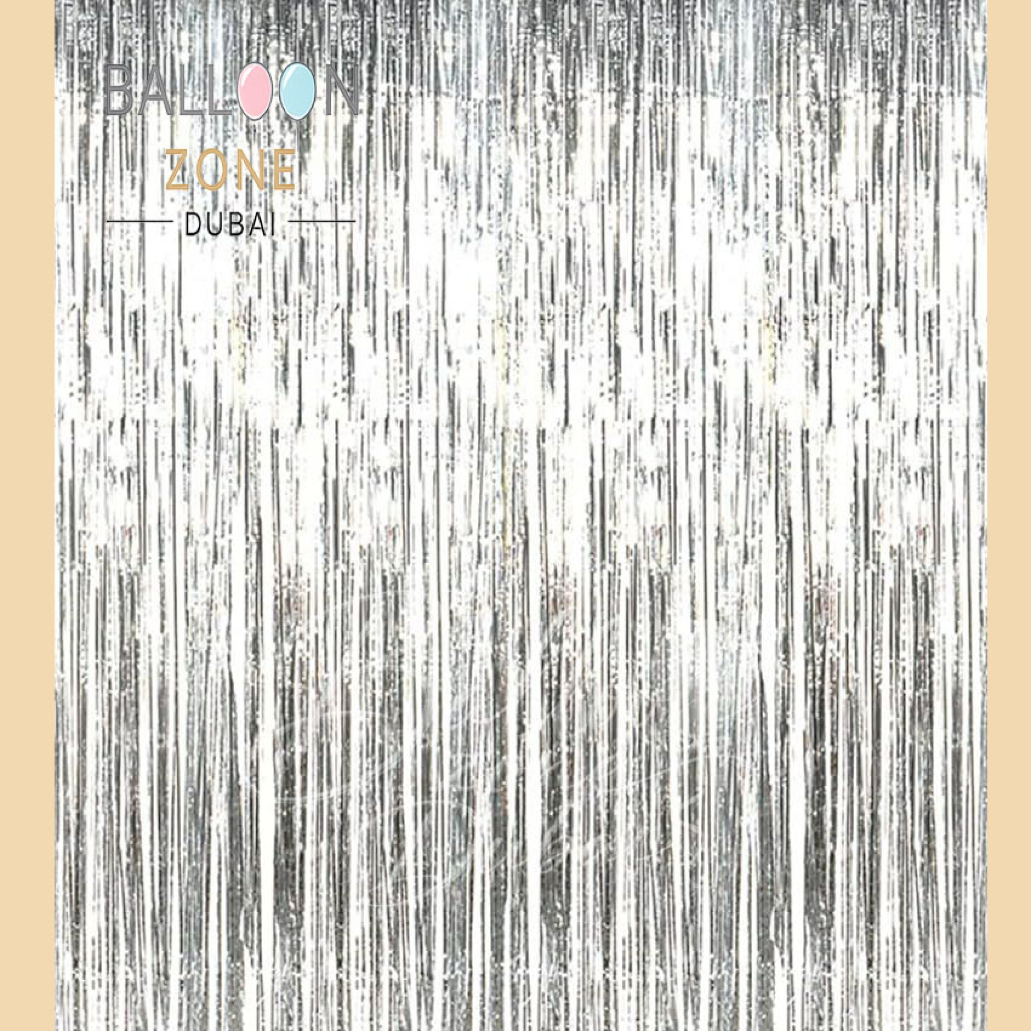 Silver Foil Curtains (3 x 4.5 Ft) â€“ Foil Curtains Dubai