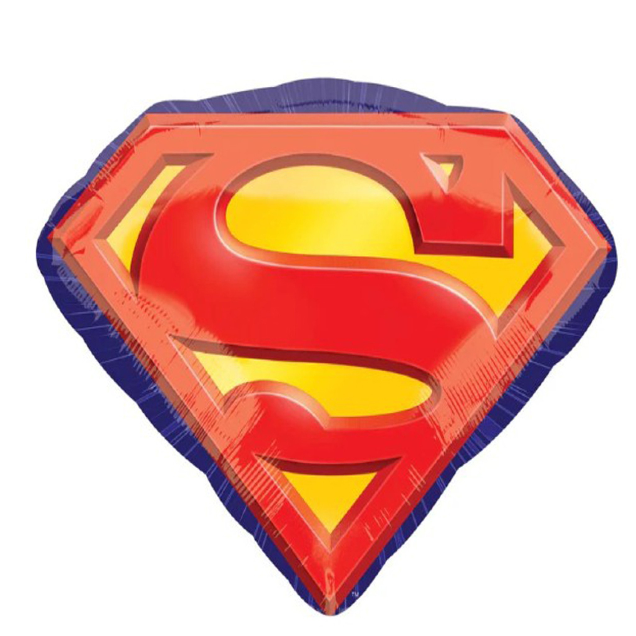 Superman Emblem Super Shape Balloon 26 x 20 in