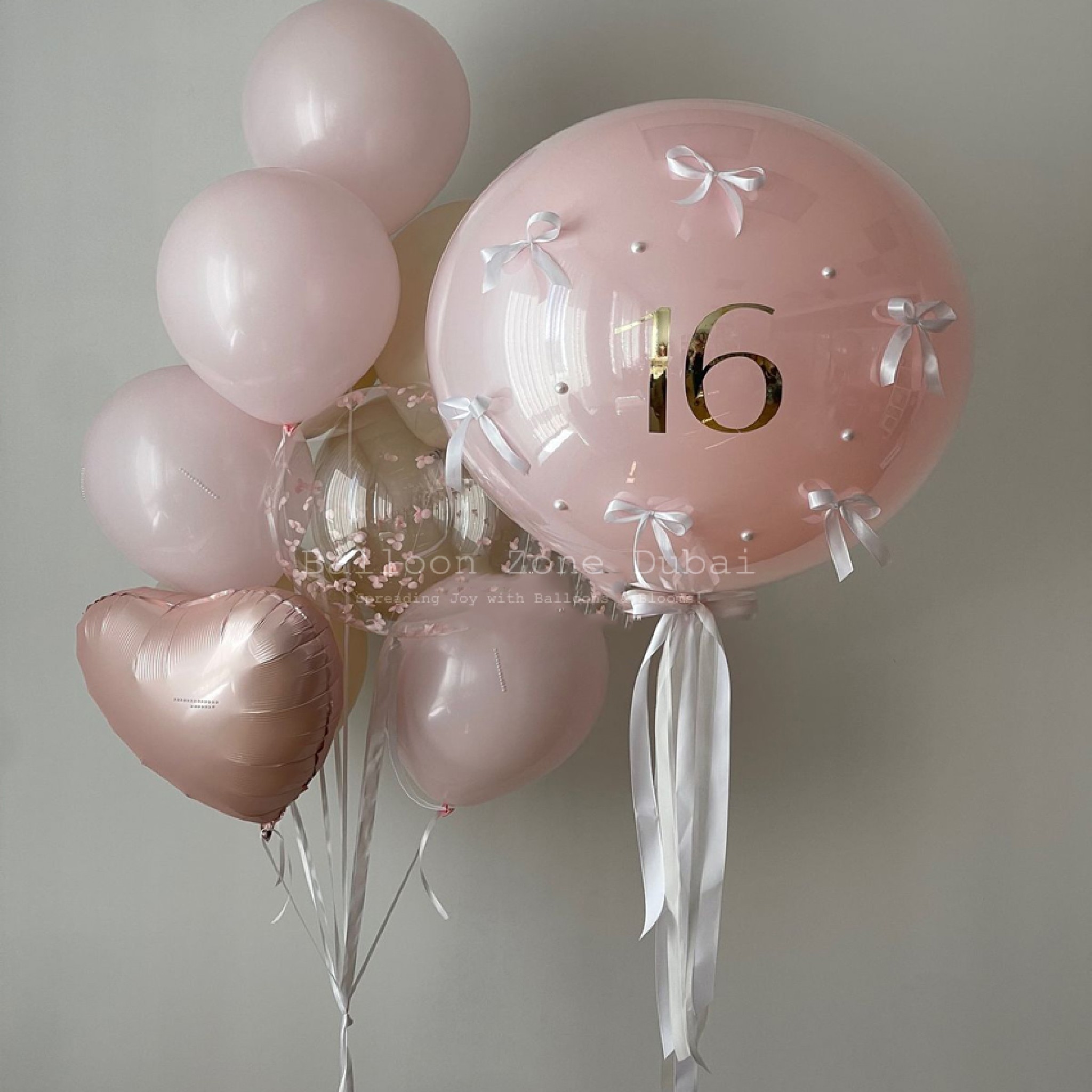 Sweet 16 Customized Bubble Balloon Birthday Set