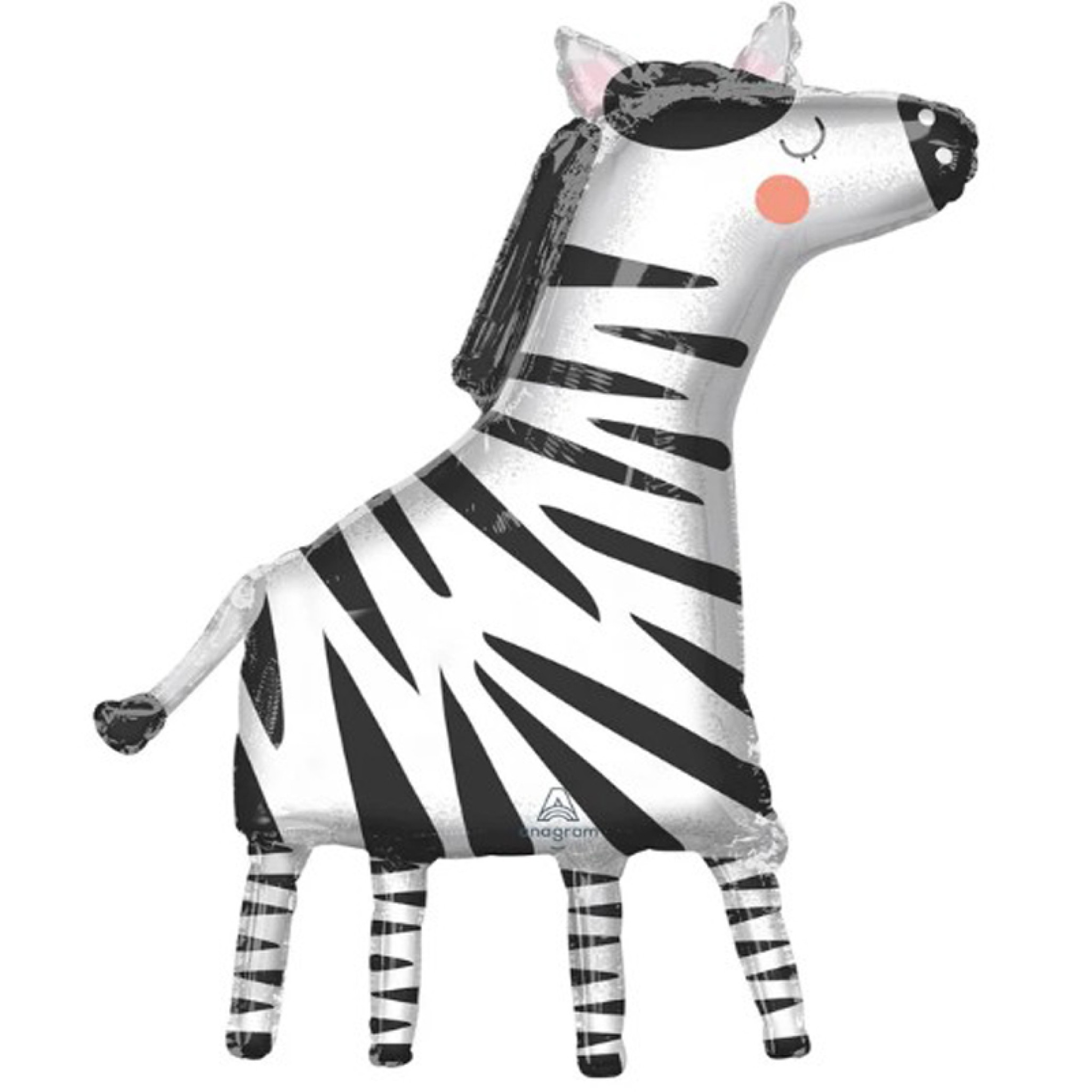 Wild Zebra Super Shape Foil Balloon 60x91cm